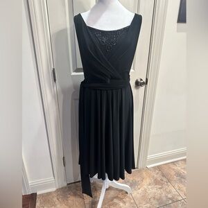 Elegant Black Ralph Lauren Sleeveless Dress NWT